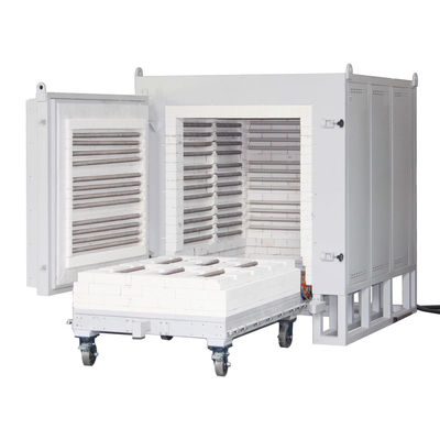 2 Ton Load  Shuttle Kiln Bogie Type Furnace With Traversing Sliding Trolley