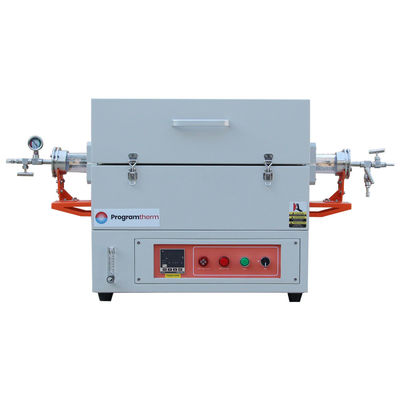 1200C Atmosphere Controlled Single Zone Tubular Furnace With Quartz Tube OD80mm