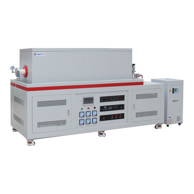 1700C CVD 3-zone Vacuum Tube Furnace With MFC Gas Mixer And Molecular Pump Unit