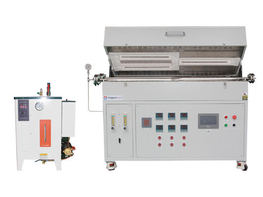 Multi-zone tube furnace for pyrolysis experiments