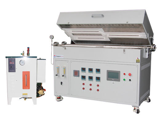 Multi-zone tube furnace for pyrolysis experiments