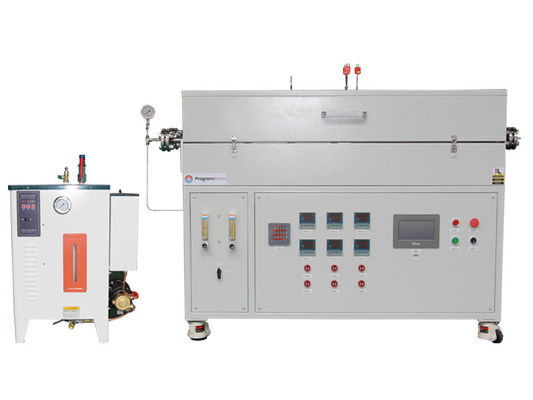 Multi-zone tube furnace for pyrolysis experiments